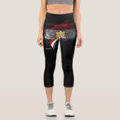 Ägypten-Flagge Capri Leggings (Vorderseite)