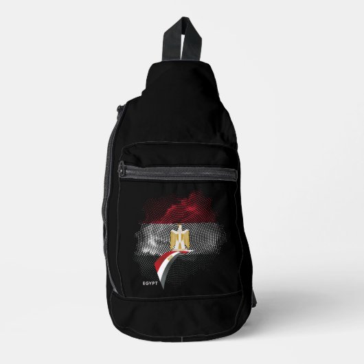 Ägypten-Flagge Crossbody Bag (Vorderseite)