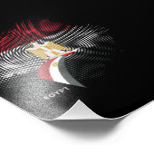 Ägypten-Flagge Fotodruck (Ecke)