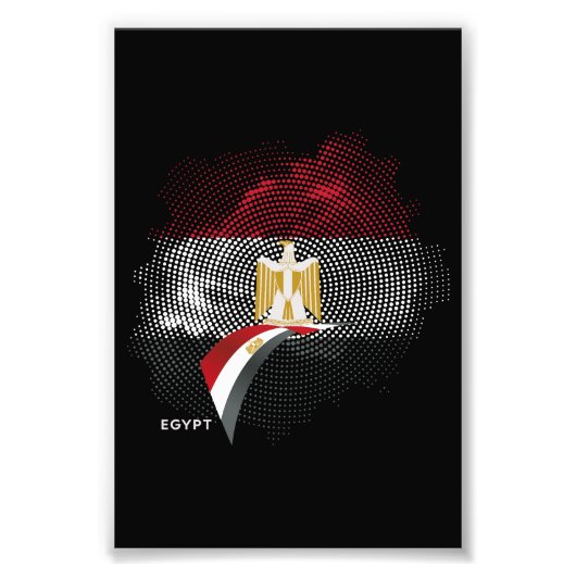 Ägypten-Flagge Fotodruck (Vorne)