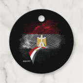 Ägypten-Flagge Geschenkanhänger (Vorderseite)