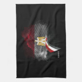 Ägypten-Flagge Geschirrtuch (Vertikal)