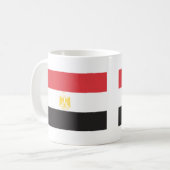 Ägypten-Flagge Kaffeetasse (Vorderseite Links)