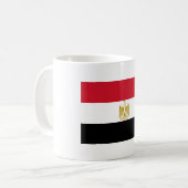 Ägypten-Flagge Kaffeetasse (Vorderseite Links)