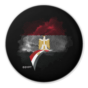 Ägypten-Flagge Keramikknauf