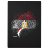 Ägypten-Flagge Klemmbrett (Rückseite)