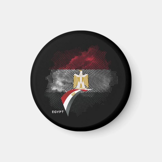Ägypten-Flagge Magnet (Vorne)