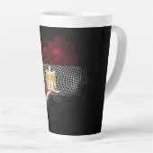 Ägypten-Flagge Milchtasse (Rechte Ecke)