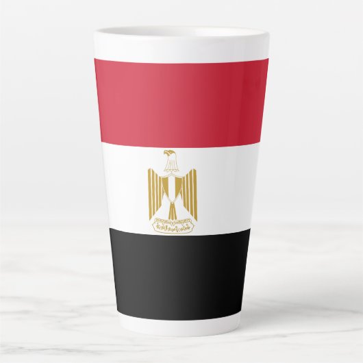 Ägypten-Flagge Milchtasse (Vorderseite)