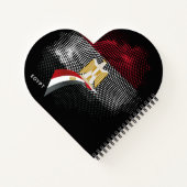 Ägypten-Flagge Notizblock (Rückseite)