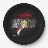 Ägypten-Flagge Pappteller (Vorderseite)