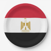 Ägypten-Flagge Pappteller (Vorderseite)
