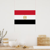 Ägypten-Flagge Poster (Küche)