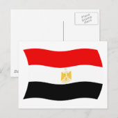 Ägypten Flagge Postkarte (Vorne/Hinten)