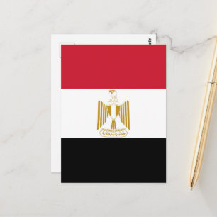 Ägypten-Flagge Postkarte