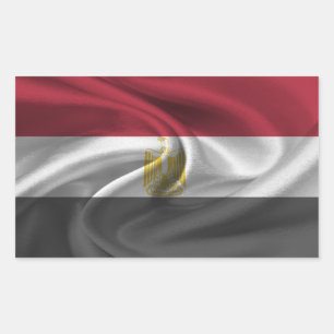 Ägypten-Flagge Rechteckiger Aufkleber