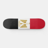 Ägypten-Flagge Skateboard (Horizontal)
