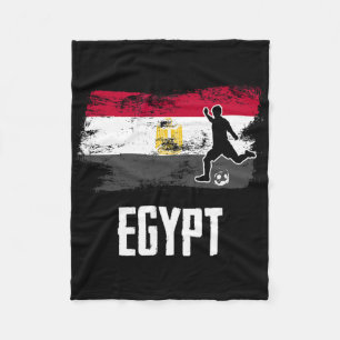 Ägypten-Flagge-Trikot ägyptisches Fußballteam ägyp Fleecedecke