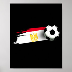 Ägypten-Flagge-Trikot-Ägyptisches-Soccer-Team-Ägyp Poster