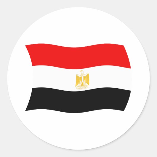 Ägypten Flaggen Aufkleber (Vorderseite)