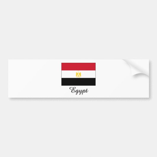 Ägypten-Flaggen-Entwurf Autoaufkleber (Vorne)