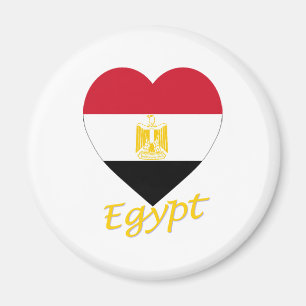 Ägypten-Flaggen-Herz Magnet