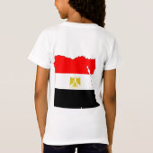 Ägypten-Flaggen-Karte Größengleich T-Shirt (Rückseite)