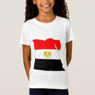 Ägypten-Flaggen-Karte Größengleich T-Shirt