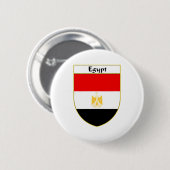 Ägypten-Flaggen-Schild Button (Vorne & Hinten)