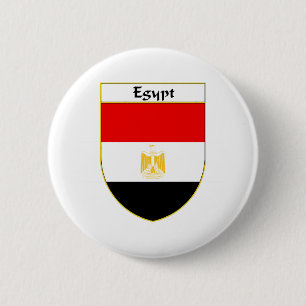 Ägypten-Flaggen-Schild Button