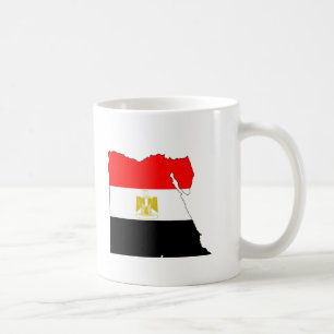 Ägypten-Flaggenkarte Kaffeetasse
