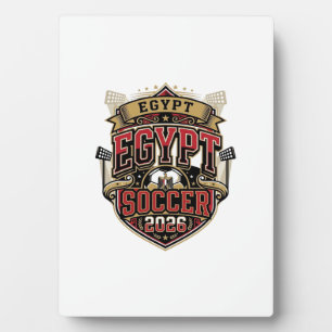 Ägypten Fußball 2026 Fußball Fett Land Typografie  Fotoplatte