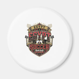 Ägypten Fußball 2026 Fußball Fett Land Typografie Magnet