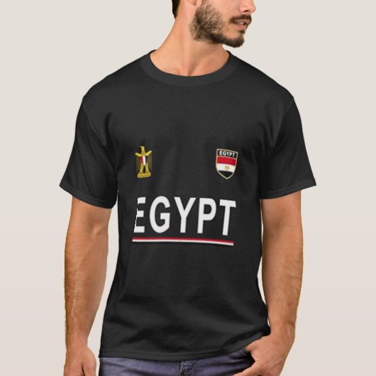 Ägypten-Fußball - ägyptischer Fußball Jersey T-Shirt (Vorderseite)