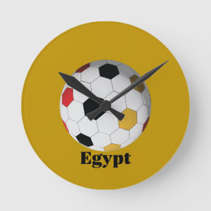 Ägypten Fußball Runde Wanduhr