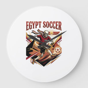 Ägypten Fußball Skelett Stürmer Nationen Premium S Große Wanduhr