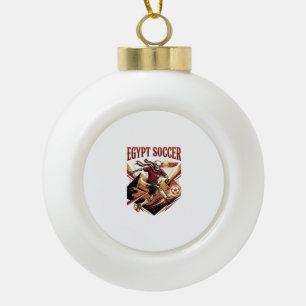 Ägypten Fußball Skelett Stürmer Nationen Premium S Keramik Kugel-Ornament