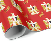 Ägypten Geschenke Verpackung, ägyptische Flagge, E Geschenkpapier (Rolleneckpunkt)