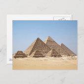 Ägypten-Gizah Pyramiden Postkarte (Vorne/Hinten)