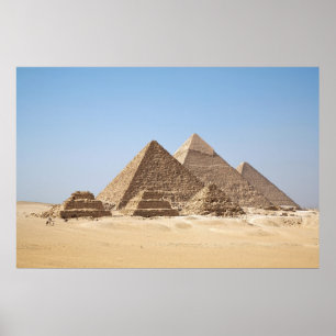 Ägypten-Gizah Pyramids Riesiges Poster