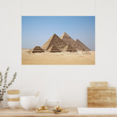 Ägypten-Gizah Pyramids Riesiges Poster (Küche)
