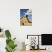 Ägypten, Gizeh. Der große Sphynx erhebt sich über Poster (Heimbüro)