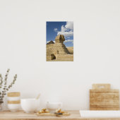 Ägypten, Gizeh. Der große Sphynx erhebt sich über Poster (Küche)