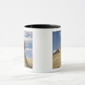 Ägypten, Gizeh. Der große Sphynx erhebt sich über Tasse (Zentrum)