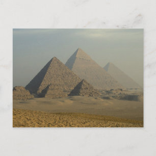 Ägypten, Gizeh, Gizeh-Pyramiden-Komplex, Gizeh-Pla Postkarte