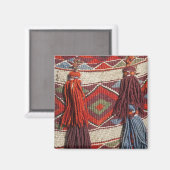 Ägypten, Gizeh. Kameldecke in den Pyramiden von Magnet (Vorderseite/Rückseite)