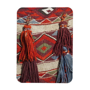 Ägypten, Gizeh. Kameldecke in den Pyramiden von Magnet