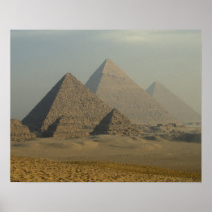 Ägypten, Gizeh, Pyramidenkomplex von Gizeh, Gizeh- Poster