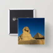 Ägypten, Gizeh, Sphinx, Altes Königreich, Unesco Button (Vorne & Hinten)