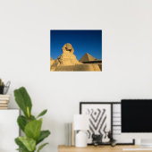 Ägypten, Gizeh, Sphinx, Altes Königreich, Unesco Poster (Heimbüro)